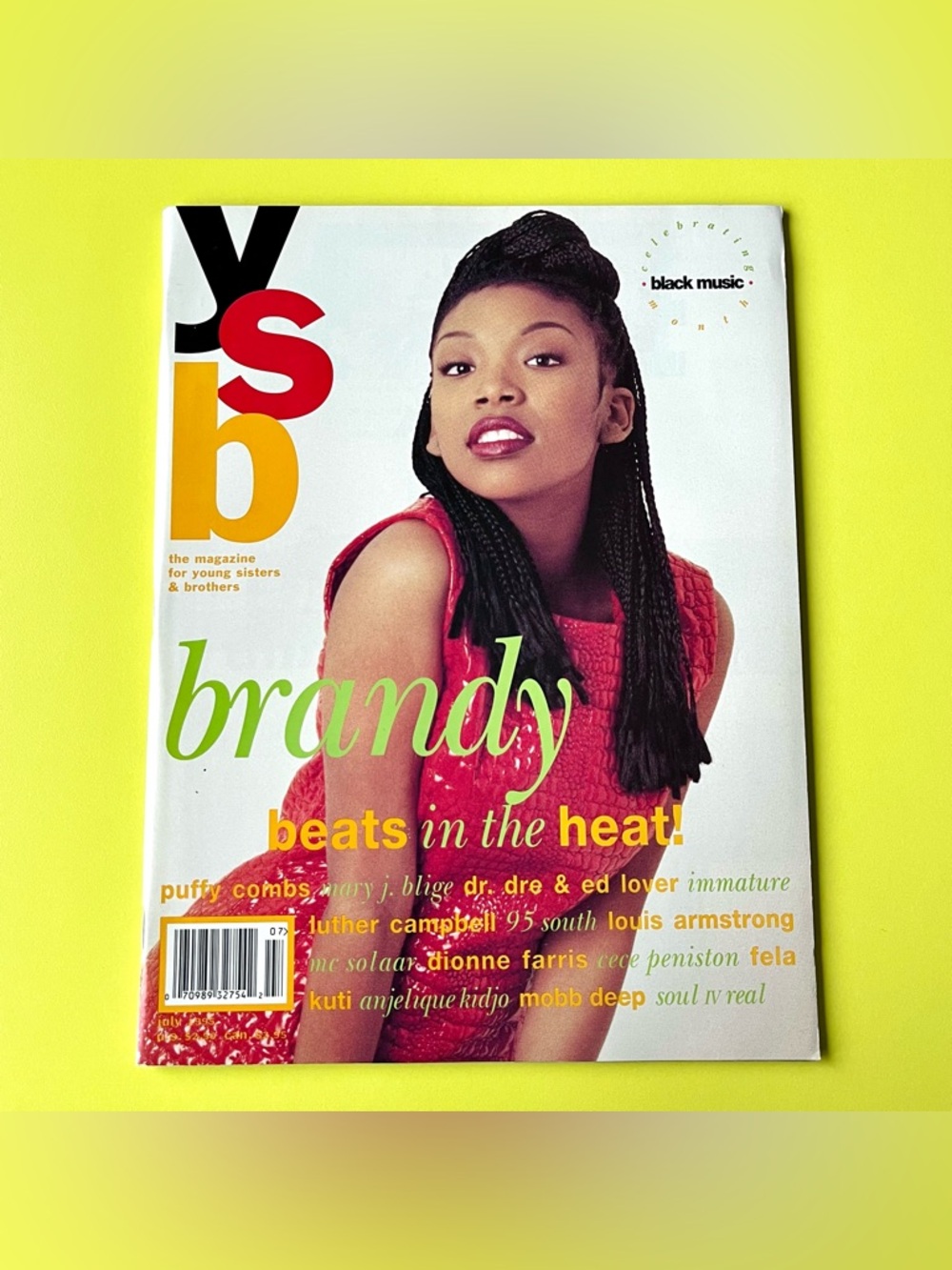 Vintage 90s Brandy YSB (Young Sisters & Brothers) Magazine July 1995 Issue
